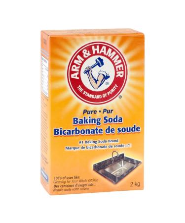 Arm & Hammer Baking Soda for Baking Cleaning and deodorizing 2kg 6 count Baking Soda 1 count (Pack of 6)