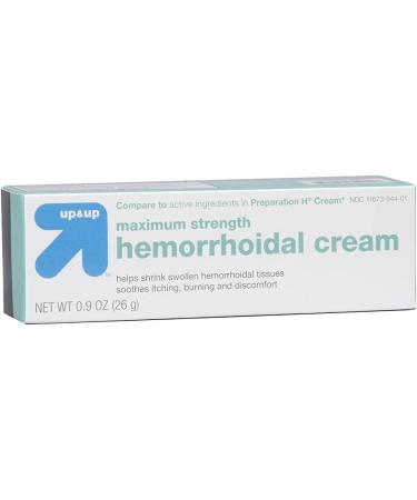 Up & Up Hemorrhoid Maximum Strength Cream 0.9 Oz - Fast Relief for Hemorrhoid Symptoms - Buy Online on SooperMarket.com