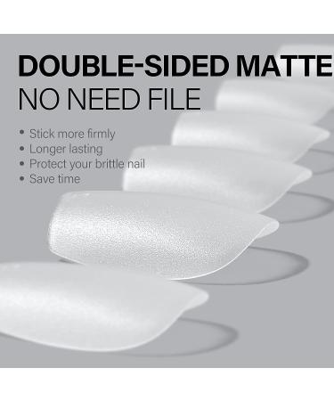 AILLSA Extra Short Coffin Nail Tips - Matte Soft Gel Full Cover Nails for Mothers Day - 240PCS, 15 Sizes - Buy Online on SooperMarket.com