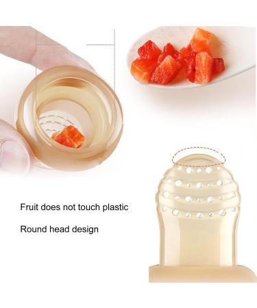 Leak-Proof Silicone Baby Fruit Feeder Pacifier - 2 PCS Easy Grip for Toddlers | International Shipping - Buy Online on SooperMarket.com