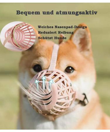 Ridong Adjustable Muzzle for Small & Medium Dogs - Prevent Biting Chewing & Barking | Breathable Safety XL Muzzle - Buy Online on SooperMarket.com