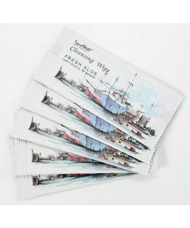 TRAVELWELL Aloe Makeup Remover Wipes - 500 Individually Wrapped Cleansing Wipes | Elderly Bathing & Travel Size Toiletries | Hotel Bulk Set - Buy Online on SooperMarket.com