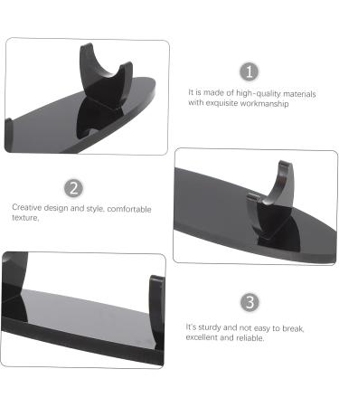 STOBOK Pencil Wand Holder 2 Pcs Acrylic Pen Holder Pencil Lip Gloss Paintbrush Drying Rack Acrylic Eyebrow Pencil Rack Single 12.7x3cmx2pcs Blackx2pcs - Buy Online on SooperMarket.com