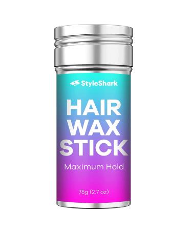 StyleShark Non-Greasy Hair Wax Stick for Styling Flyaways and Frizz - 2.7 oz Wax for Edge Control on Wigs and Hair 2.7 Ounce (Pack of 1)