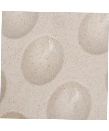 OSALADI 24 Egg Tray Egg Holder with Lid Egg Plate Container Refrigerator Beige 31.5X23.5CM - Buy Online on SooperMarket.com