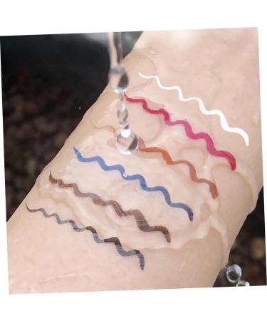 Angoily 6pcs Eyeliner Pen White Liquid Eyeliner Ultra-fine Felt-tip Eyeliner Template Miss Abs Very Fine - Buy Online on SooperMarket.com