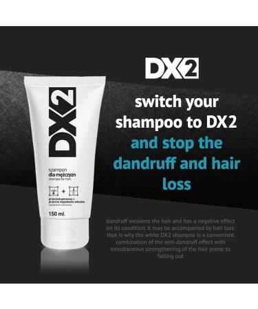 DX2 Anti-Dandruff & Hair-Loss Shampoo for Men - Double-Action Formula | 150ml - Effective Everyday Use - Buy Online on SooperMarket.com