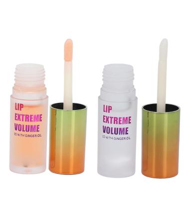 Buy 2 PCs Lip Plumper Kit - Natural Make Up Lip Gloss & Serum for Fuller Lips | Plant Extract Lip Care - Buy Online on SooperMarket.com