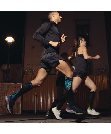 Shop CEP Nighttech Calf Sleeves for Women | Colorful Reflective Leg Warmers in Black | Size IV - International Shipping Available - Buy Online on SooperMarket.com