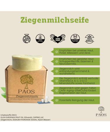 Paos Goat Milk Soap - Handmade Natural Acne Treatment | Chemical-Free Traditional Formula for Pimples & Skin Imprints - 1550g - Buy Online on SooperMarket.com