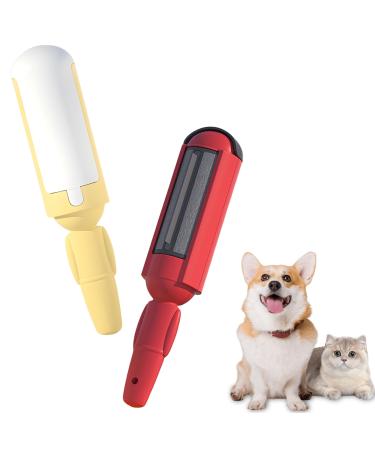 2 pieces of lint roll animal hair: reusable animal hair remover lint roller for cat hair and dog hair lint brush lint roller animal hair remover lint roller roller carpet sofa