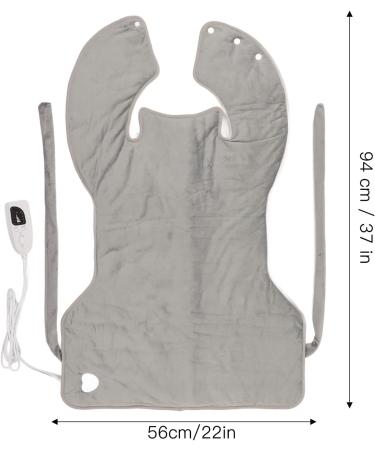 Buy Heating Pillows for Neck & Shoulders - Soft Plush 6-Gear Adjustable Heated Wrap - 37x22 inches - Perfect for Pain Relief! - Buy Online on SooperMarket.com