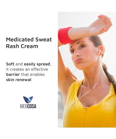 Medcosa Adult Rash Cream - Fast Relief for Sweat, Heat, Diaper Rash - Zinc Oxide Barrier Cream (350g) - Buy Online on SooperMarket.com