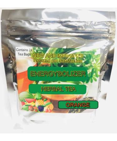 Energybolizer Perfect Weight Herbal Tea (24 Bags)| Natural Energy Booster for Women and Men | Increase Energy  Improve Digestion (Orange)