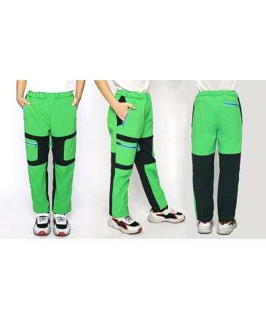 Hiheart Waterproof Softshell Hiking Pants - Kids Outdoor Snow Trousers (Green, 7-8 Years) - Buy Online on SooperMarket.com