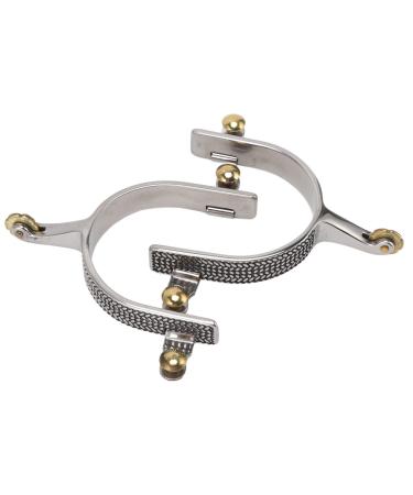 Horse Spurs,Roller Spurs 5.1 x 3.5 x 0.8in Stainless Steel,Exquisite Gear Spurs Equestrian Gear Accessories for for Equestrian Boots Horse Training, spurs spurs for boots women boot spurs for men