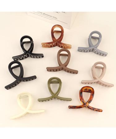 WACHLL 3 Inch Hair Claw Clips for Women - Set of 9 Nonslip Medium Large Clips for Thin Hair - Cross-Shaped Bobby Pins - Buy Online on SooperMarket.com