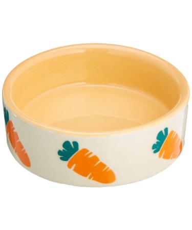Nobby Rodent Ceramic Bowl Carrot Beige Orange Diameter 7.5 x 2.5 cm 55 ml Pack of 1