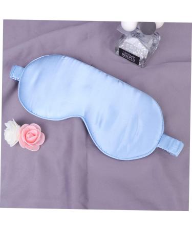 Silk Sleep Eye Mask | Adjustable Comfortable Blindfold for Sleeping & Travel | Blue | 1 Count - Buy Online on SooperMarket.com