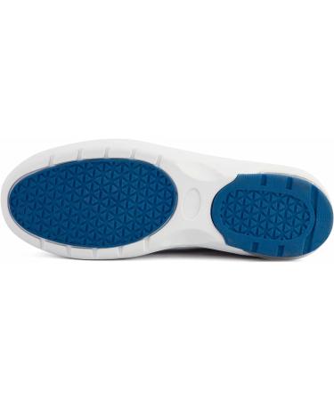 MaxMuxun Women's Non Slip Leather Nursing Shoes - Comfortable Slip-on Loafers for Restaurant Work - Blue, Size 5.5 - Buy Online on SooperMarket.com