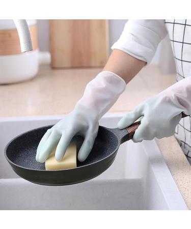 Household Cleaning Gloves | Kitchen Cleaning Gloves | Waterproof Household Rubber Dishwashing Cleaning Gloves for Dishesand Household Chores - Buy Online on SooperMarket.com