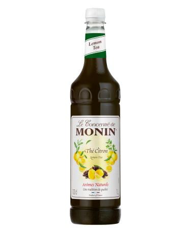 MONIN Premium Lemon Tea concentrate 1L for Hot and Iced Teas. Vegan-Friendly Allergen-Free 100% Natural Flavours and Colourings Lemon 1 l (Pack of 1)