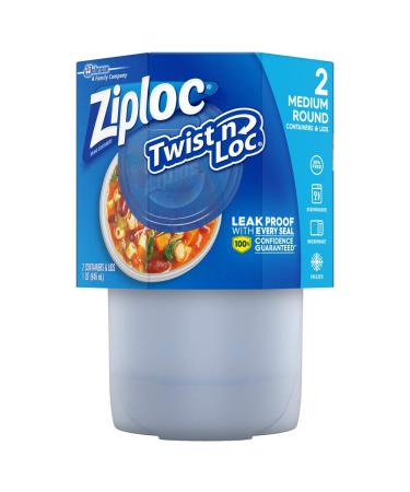 Ziploc Twist 'n Loc 32 oz Container 2 Count (Pack of 1)