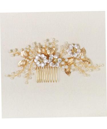 Mikinona Bead Hair Comb Bridal Hair Accessories Bridal Hair Side Comb Delicate Hair Comb Female Head Decor Hair Accessory Hair Decor for Wedding Exquisite Hair Comb Bridal Hair Decor - Buy Online on SooperMarket.com