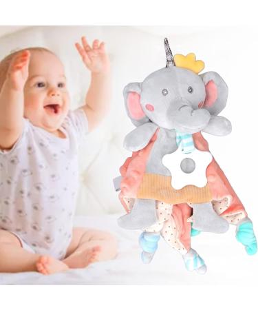 WBTY Baby Security Blanket: Super Soft Plush Elephant Cuddle Toy with Teether for Newborn Boys and Girls - Buy Online on SooperMarket.com
