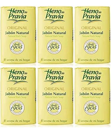 HENO DE PRAVIA - 2 SETS OF 2 SOAPS PLUS 1 FREE AND EACH IS 4 OZ. (6 SOAPS) by Heno de Pravia - Buy Online on SooperMarket.com
