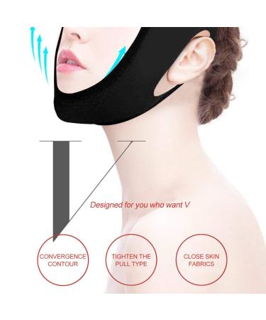 V Facial Masks & Face Lifting Belt - Double Chin Reducer for a Perfect V-Line & Cherry-Shaped Lips | International Shipping Available - Buy Online on SooperMarket.com
