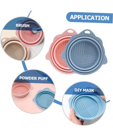 Angoily 10 pcs Foldable Brush Cleaner Mat Makeup Tools powder puff Cosmetics Brush Scrubber Makeup Cleaner wash bowl cleaning pad cleaning bowl cleaning board Cleaner Makeup Brush Cleaner 14.5x14.2cmx5pcs Assorted Colorx5pcs - Buy Online on SooperMarket.com