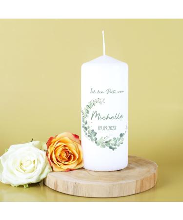 Striefchen Sponsor Candle - Personalized Gifts for Sponsors | Eucalyptus Wreath | International Shipping - Buy Online on SooperMarket.com