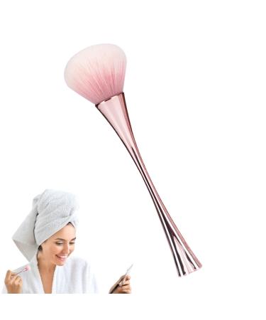 Setting Powder Brush Loose Powder Standing Brush - Powder Foundation & Face Makeup Cosmetic Brushes Brush for Flawlessly Contouring & Defining Standing four-leaf clover makeup brush gold + PVC