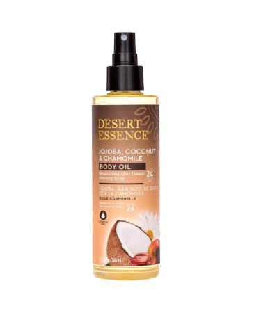 Desert Essence Jojoba Coconut & Chamomile Body Oil 8.28 fl oz (245 ml)