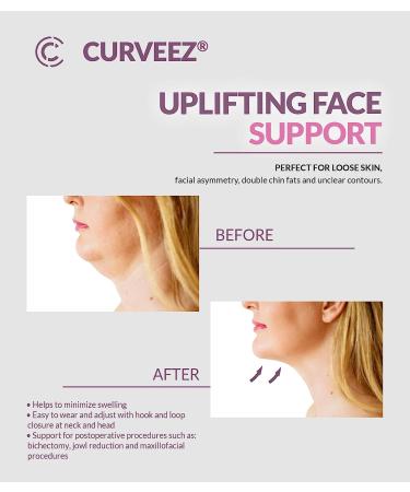 Women's Chin Post Surgery Lipo Compression Slimmer Strap (L-XL) - Faja Mentonera Reductora para Papada Y Cuello - Buy Online on SooperMarket.com