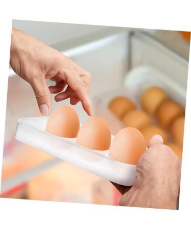 CORHAD 2pcs Egg Brackets Fridge Eggs Refrigerator Egg Holder Egg Stands Egg Racks Ceramics Container - Buy Online on SooperMarket.com