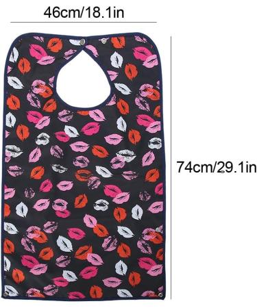 Adult Bibs 2 Pack Waterproof Mealtime Bibs Double Layer Reusable Dining Clothing Protector for Elderly Women Men 17.7" x 29.5" - Buy Online on SooperMarket.com
