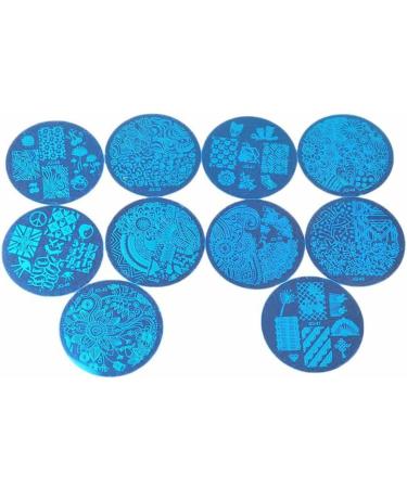 Nail Art Stamping Kit Manicure Stamper Plate Tool Nail Transparent Printing Templates Stampers & Scrapers - Buy Online on SooperMarket.com