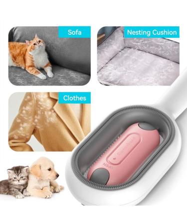 Animal Hair Removal Brush with Water Tank - Pet Hair Remover for Dogs & Cats - Includes 2 Dry Towels - Long-Haired Pink Cleaning Tool - Buy Online on SooperMarket.com