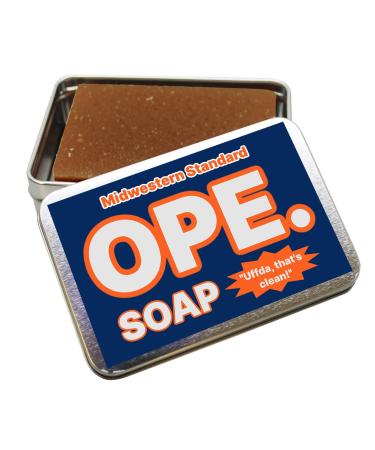 Gears Out Ope Soap Bar in Gift Tin Set Gag Gift Midwestern Life Coffee Scented Soap for Adults Hands Body Stocking Stuffers for Men Unisex White Elephant Ideas