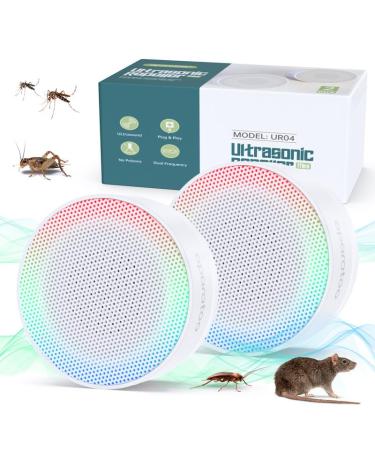 Mosquito lamp insect destroyer 2 pieces of mosquito protection UV Mosquito Killer Ultrasound pest control ultrasound for mice pest control repeller for mosquitoes cockroach moth rats yinx12