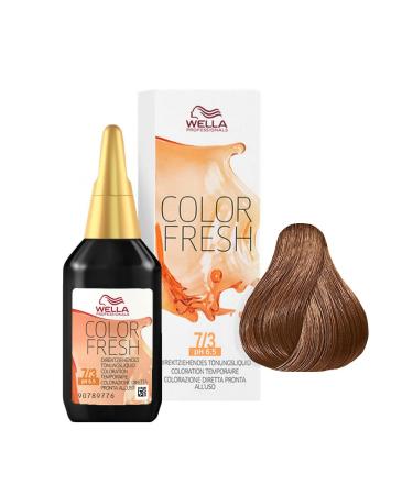 Wella Professionals Color Fresh 7/3 medium blonde gold 1 pack (1 x 75 ml) medium blonde gold 1 piece (1 pack)