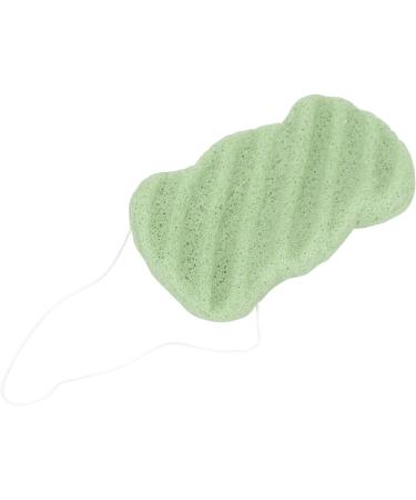 Verdant Touch Exfoliating Face Sponge Plant Fiber Facial Sponge Reusable Exfoliating Face Cleansing Puff Washable Portable Bath Puff Green - Buy Online on SooperMarket.com