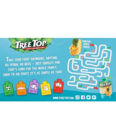 Tree Top Tropical Apple Sauce Pouches 3.2 oz - Pack of 12 | Tropical Flavored Snack Pouches - Buy Online on SooperMarket.com