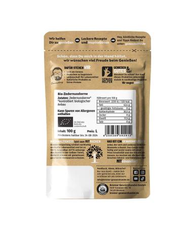 Buy Bremer Gew rzhandel Organic Cedar Nuts - 100g | Salty Pine Nut Alternative for International Shipping - Buy Online on SooperMarket.com