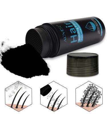 Aliver Hair Fibres Medium Brown Hair Loss Treatment - 15 Second Hair Thickener for Women & Men - Undetectable Natural Formula Spray Powder - Buy Online on SooperMarket.com