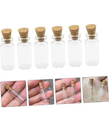 Zerodeko 200 Pcs Cork Bottle Glass Bottles with Cork Stoppers Transparent Glass Bottles Diy Wishing Bottle Jar Necklace Mini Wish Bottle Pendant Glass Bottle Small Drifting Bottle - Buy Online on SooperMarket.com