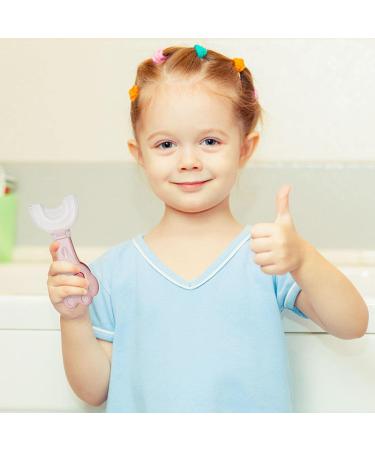 Kids U Shaped Toothbrush Soft Manual Training Toothbrush - Food Grade Silicone Kids Toothbrushes 360 Degree U Shape Toothbrush for Kids Baby Toddler M/l Pink 1 count (Pack of 1) - Buy Online on SooperMarket.com