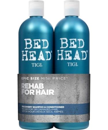 Bed Head by Tigi Urban Antidotes Re-Energise Daily Shampoo and Conditioner 2 x 750 ml & 750ml Pack of 2 - Urban Antidotes Recovery Moisture Shampoo And Conditioner Set - Buy Online on SooperMarket.com